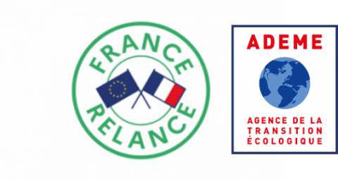 Logos ADEME et France Relance