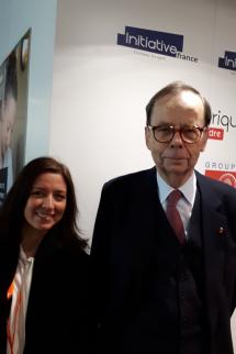 Isabelle Patrier, Directeur de Total Développement Régional,&nbsp;et Louis Schweitzer, Président de France Initiative
